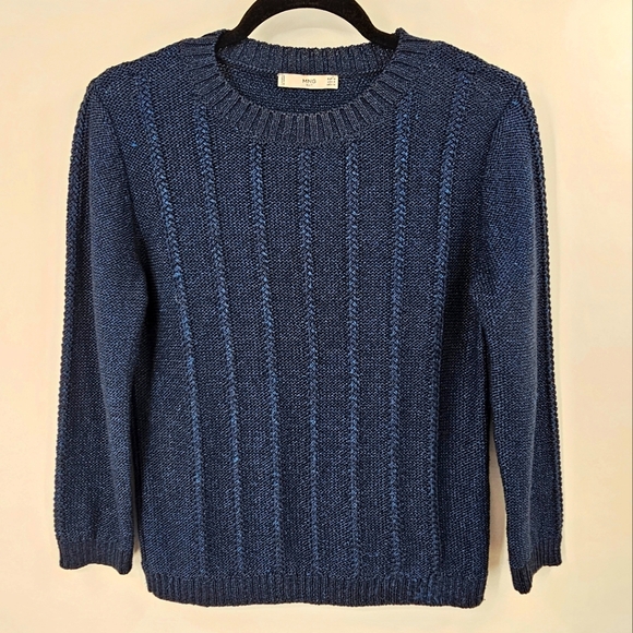 MNG Blue Sweater Size 6 - Picture 1 of 3